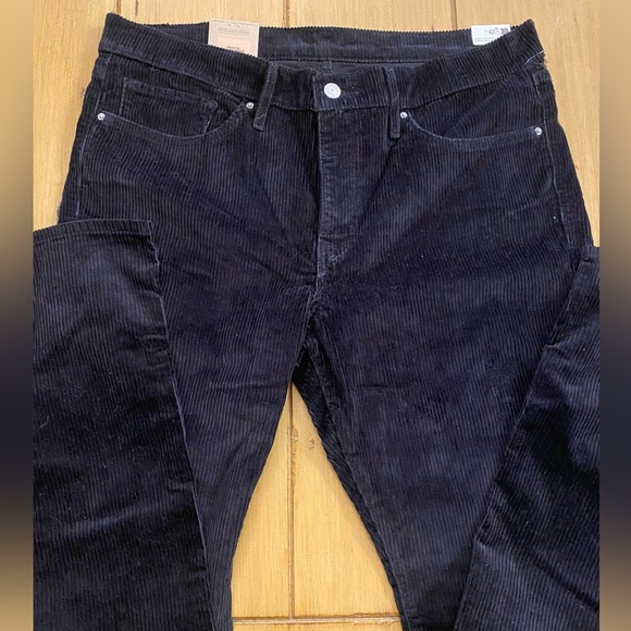 Levi's Women’s Black Corduroy 315 Boot Cut Mid Rise Pants New size 14 - Picture 1 of 16